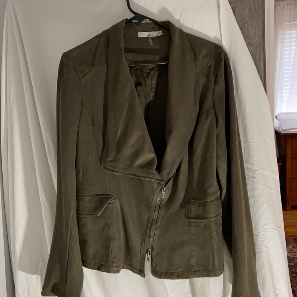 Vegan suede jacket